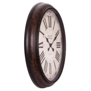Pinnacle Baldaud Roman Numeral Antique Bronze Wall Clock