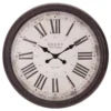 Pinnacle Baldaud Roman Numeral Antique Bronze Wall Clock