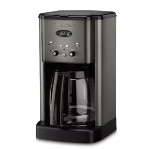 Cuisinart Brew Central 12-Cup Black Stainless Steel Drip Coffee Maker with Glass Carafe