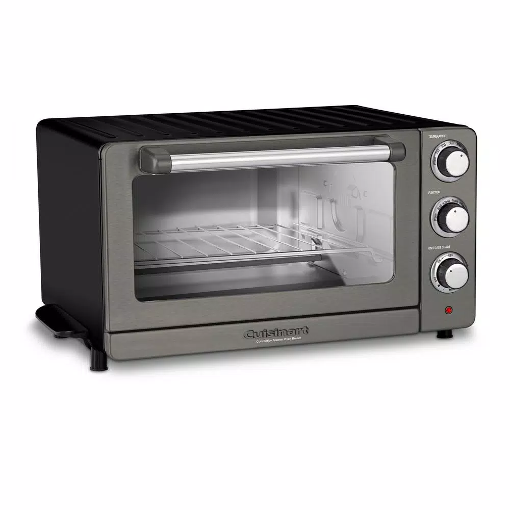 Cuisinart 1500 W 6-Slice Black Stainless Steel Convection Toaster Oven with Broiler
