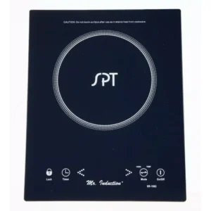 SPT 1650-Watts 8 in. Single Burner Induction Cooker (Black) with 3.5L Induction Ready Stainless Steel Pot w/ Glass Lid