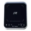 SPT 1650-Watts 8 in. Single Burner Induction Cooker (Silver/Black) with 3.5L Induction Ready Pot w/ Glass Lid