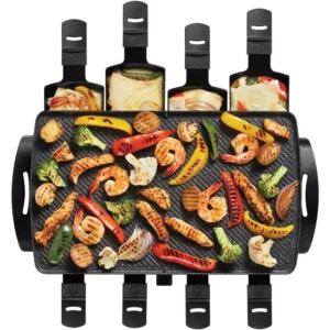 Starfrit Black Raclette/Party Indoor Grill Set