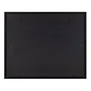 DesignOvation LeMans 8.5 in. x 11 in. Black/Walnut Brown Picture Frames (Set of 4)