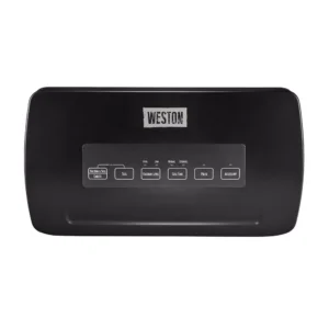 Weston Black Food Vacuum Sealer with Roll Storage and Bag Cutter