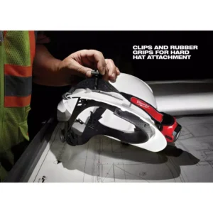 Milwaukee 475 Lumens LED Rechargeable Hard Hat Headlamp with 700 Lumens LED Rechargeable Aluminum Flashlight