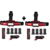 Milwaukee 600 Lumens LED USB Rechargeable Low-Profile Hard Hat Headlamp (2-Pack)