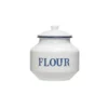 3R Studios Enameled Metal "Flour" Canister with Lid