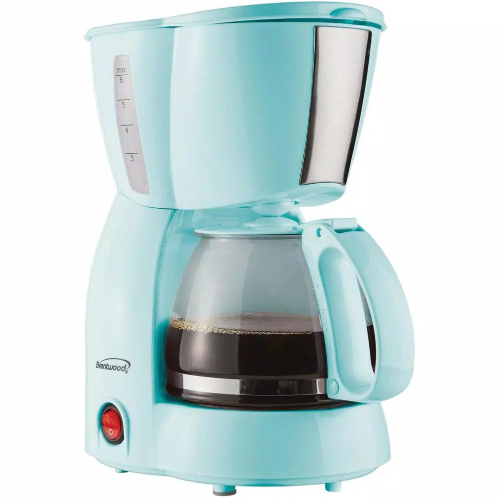 Brentwood 4-Cup Blue Coffee Maker
