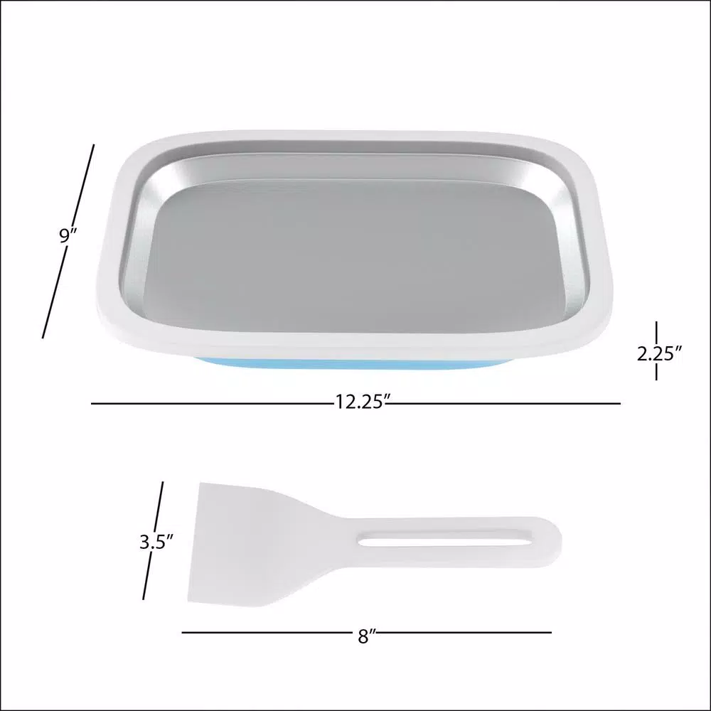 Classic Cuisine Ice Cream Roller Plate Anti Griddle Pan 3 Piece Set