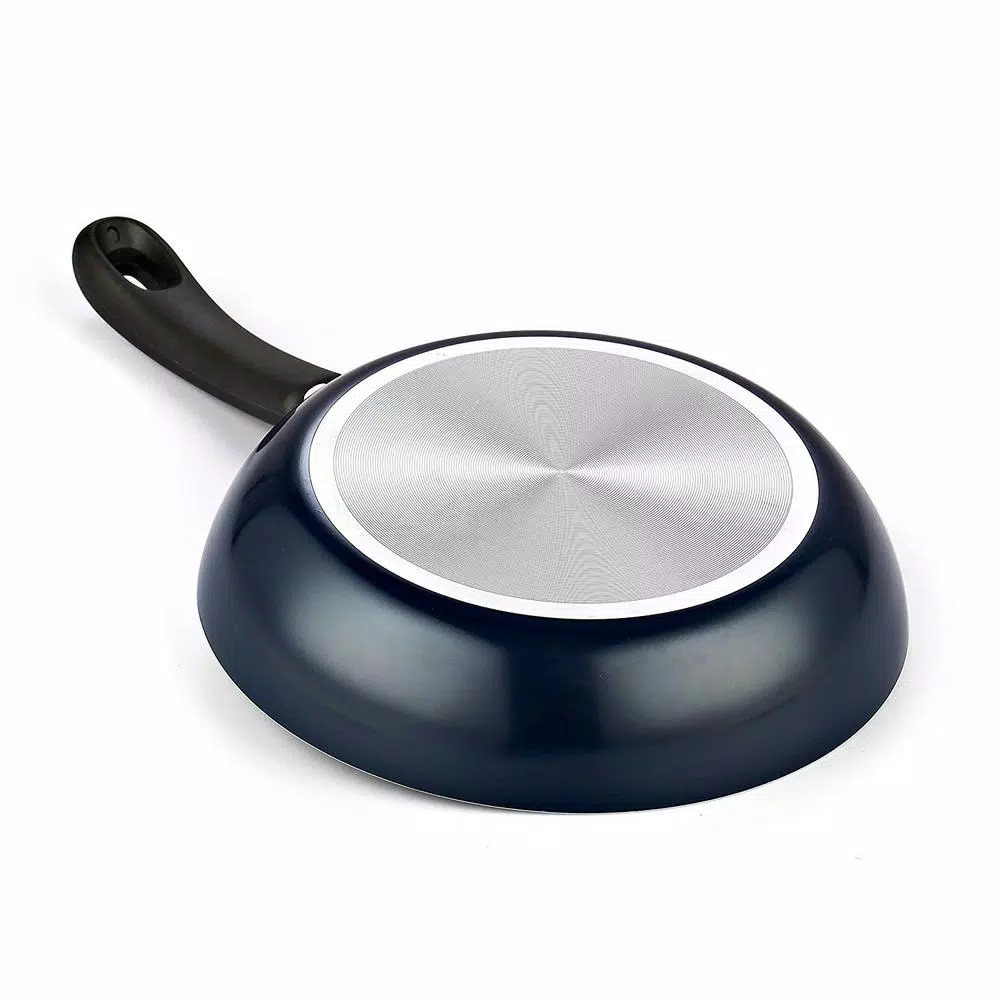 Cook N Home 2-Piece Aluminum Nonstick Saute Pan Set in Blue