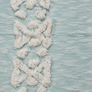 LR Resources Soft Aztec 50 in. x 60 in. Sky Blue Decorative Throw Blanket