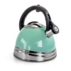 Mr. Coffee 10-Cup Blue Stainless Steel Whistling Tea Kettle