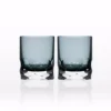 Rolf Glass Vienna 7 oz. Smoke Blue Old-Fashioned (Set of 2)