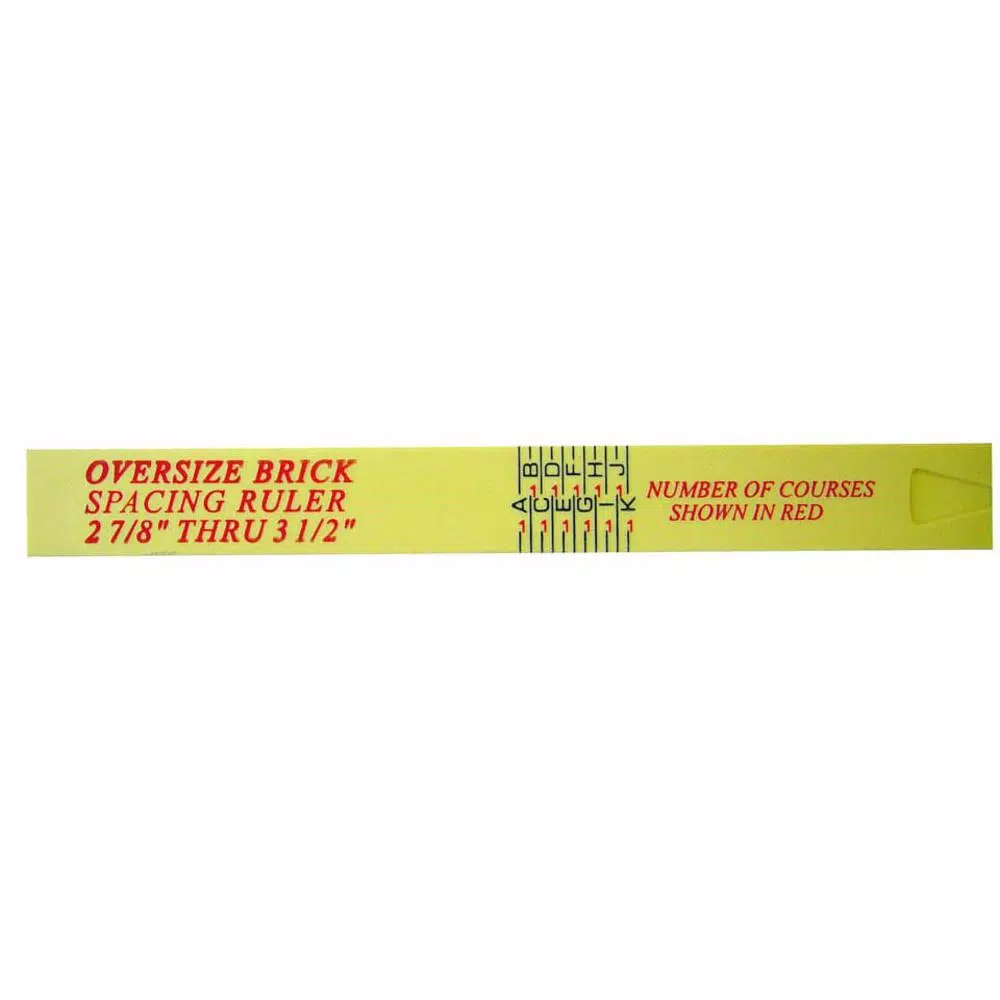 Bon Tool 6 ft. Oversized Fiberglass Rule for Brick Spacing