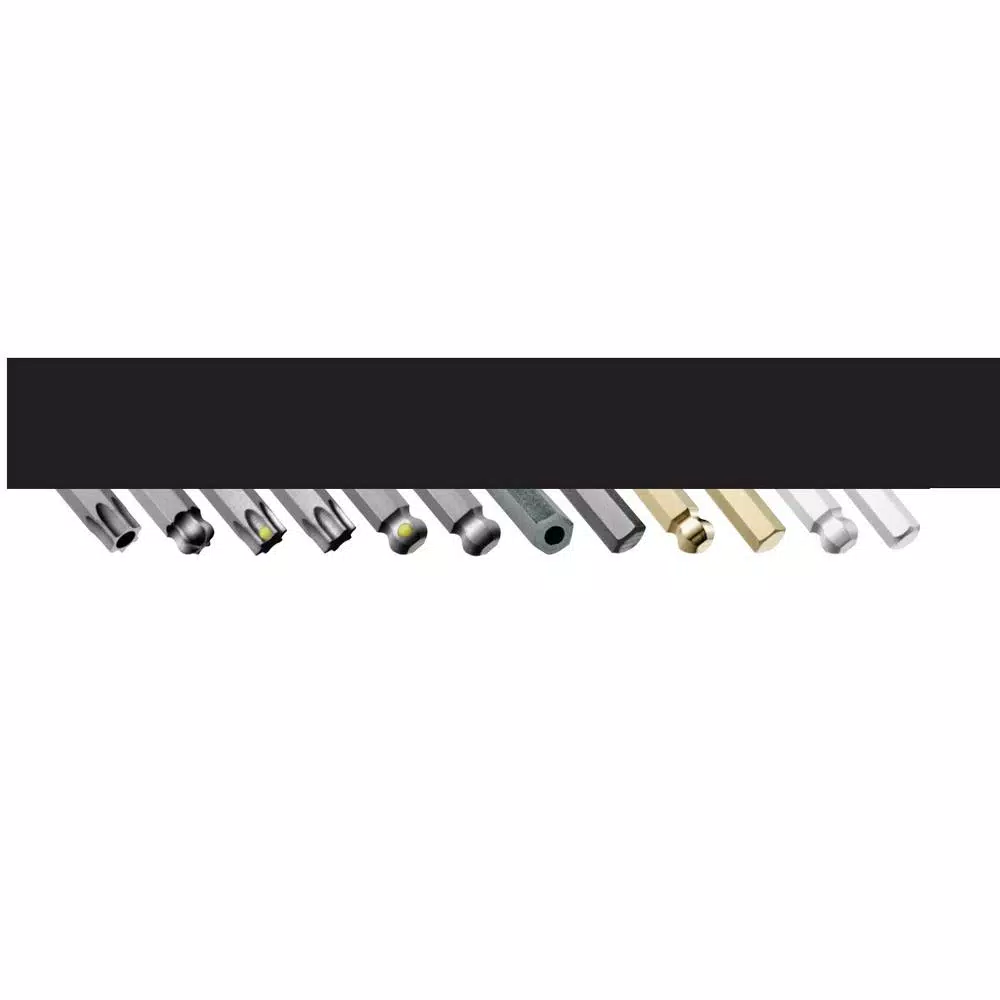 Bondhus Standard Tamper Resistant Hex End Long Arm L-Wrench Set with ProGuard Finish (8-Piece)