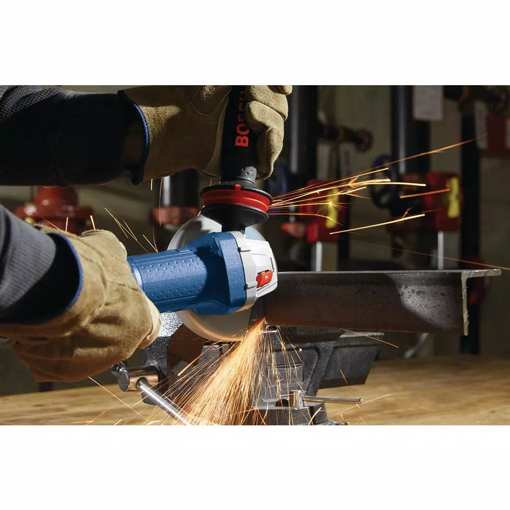 Bosch 10 Amp Corded 4-1/2 In. Angle Grinder with No Lock-On Paddle Switch