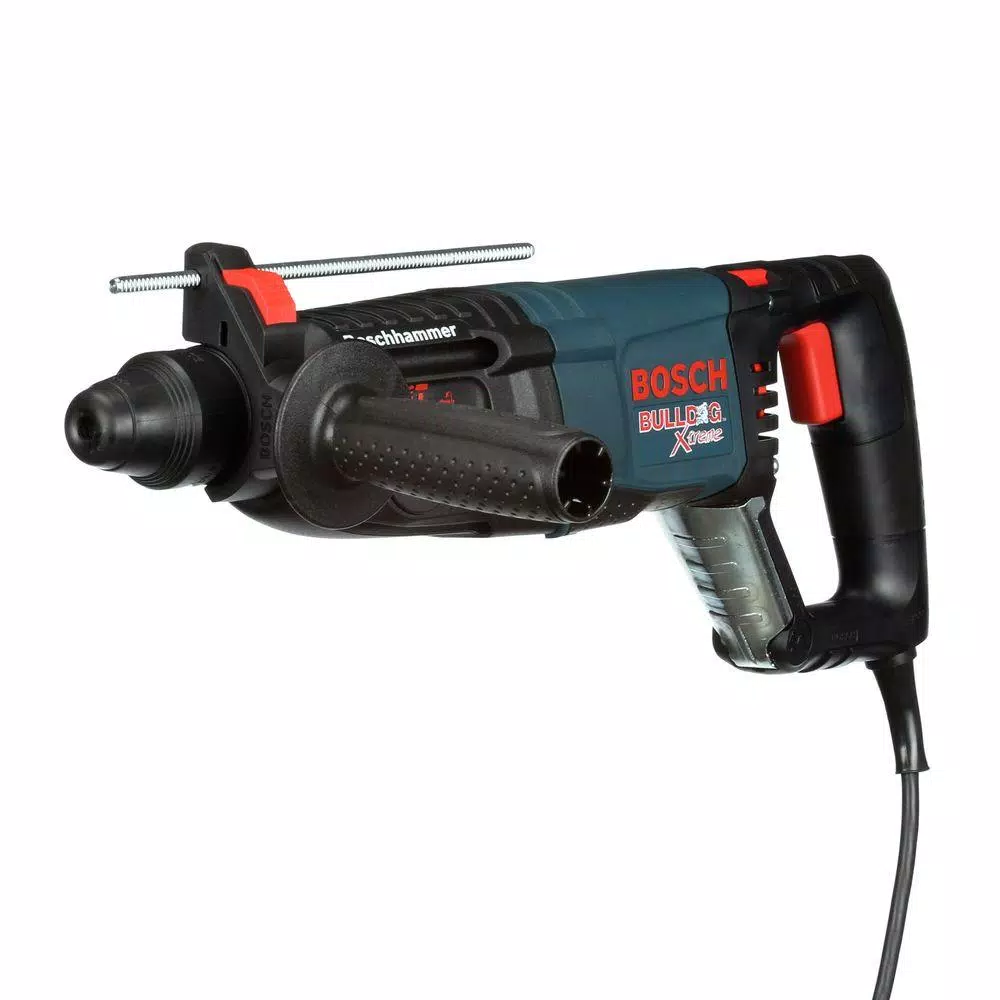 Bosch 8 Amp Corded 1 in. SDS-Plus Bulldog Xtreme Concrete/Masonry Variable Speed Rotary Hammer with Dust Shroud