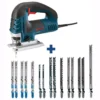 Bosch 7 Amp Corded Variable Speed Top-Handle Jig Saw Kit with Case and Bonus T-Shank Jig Saw Blades (15-Pack)