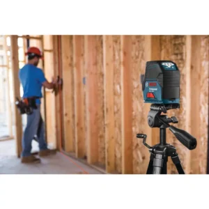 Bosch 65 ft. Self Leveling Cross Line Laser Level with Plumb Points and Bonus 165 ft. Laser Measurer with Area and Volume