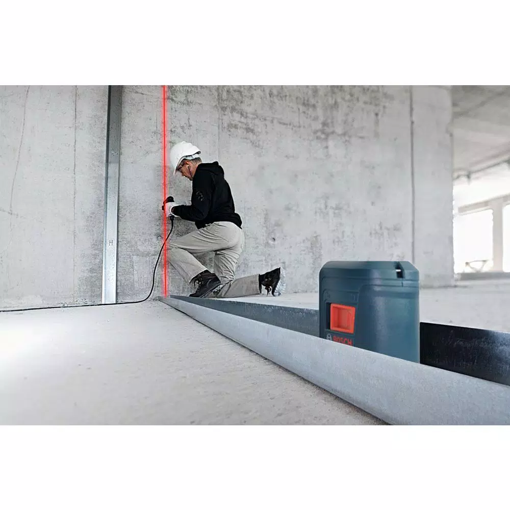 Bosch 30 ft. Self Leveling Cross-Line Laser Level with Clamping Mount
