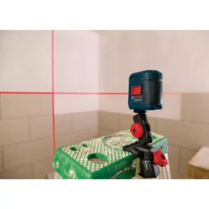 Bosch 30 ft. Self Leveling Cross-Line Laser Level with Clamping Mount