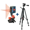 Bosch 30 ft. Self Leveling Cross Line Laser Level with Clamping Mount + Compact Tripod with Extendable Height