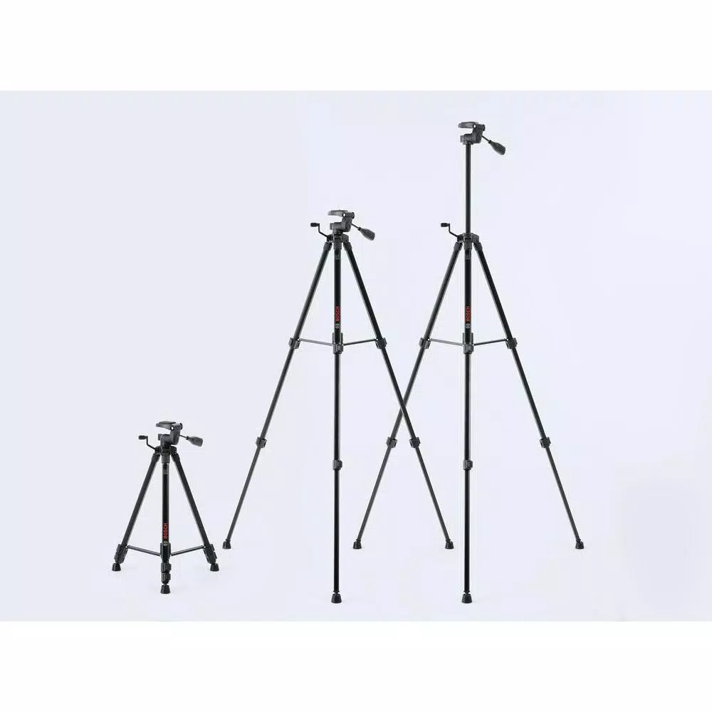 Bosch Compact Tripod with Extendable Height for Use with Line Lasers, Point Lasers, and Laser Measures
