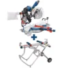 Bosch 15 Amp Corded 10 in. Dual-Bevel Sliding Glide Miter Saw with 60-Tooth Saw Blade and Bonus Gravity Rise Stand with Wheels