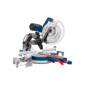 Bosch 15 Amp 12 in. Corded Dual-Bevel Sliding Glide Miter Saw with 60 Tooth Saw Blade