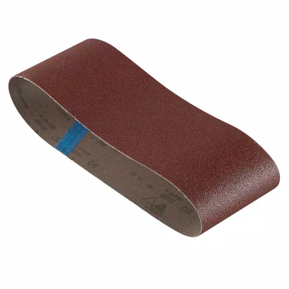 Bosch 4 in. x 24 in. 80-Grit Red Sanding Belt (3-Pack)