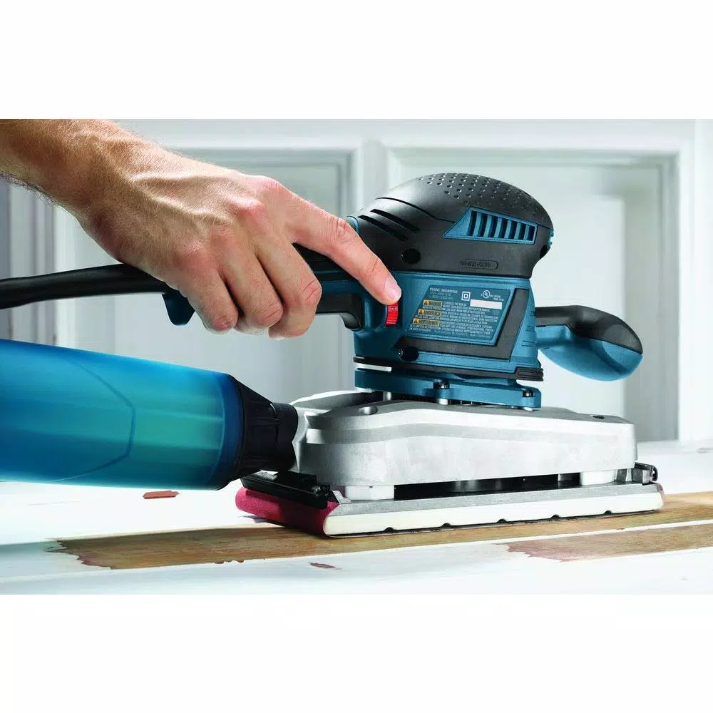 Bosch 3.4 Amp 1/2 in. Corded Electric Finishing Orbital Sander Kit with Vibration Control for 4.5 in. x 9 in. Sheets