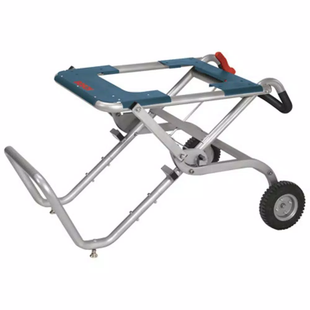 Bosch Portable Folding Gravity Rise Table Saw Stand with Wheels