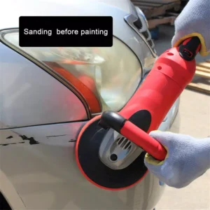 Boyel Living 7.5 Amp Corded 7 in. Variable Speed Power Tool Polishing Buffer Waxer Electric Disc Sander with Wool Pad and Sandpaper