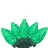 Brite Star 50 Green Faceted LED C7 Christmas Lights with 16 ft. Green Wire