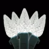 Brite Star 80-Light C6 Faceted Pure White LED Light Set, Green Wire