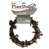 Brite Star 50-Light Pure White Micro Mini Flex-Shape LED Light String, Brown Wire