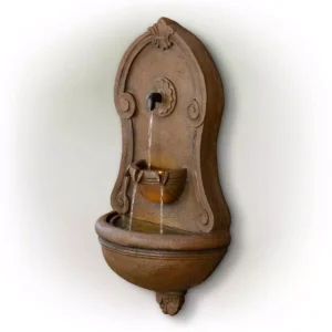 Alpine Corporation Wall Tiering Fountain with LED Lights