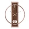 Bulova Contemporary 24 in. x 19 in. Wall Clock with Slow Swing Pendulum
