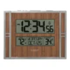 La Crosse Technology Atomic Digital Wall Clock with Indoor & Outdoor Temperature