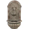 Sunnydaze Decor Venetian Florentine Stone Electric Powered Outdoor Wall Fountain