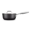Calphalon Premier 2.5 qt. Hard-Anodized Aluminum Nonstick Sauce Pan in Black with Glass Lid