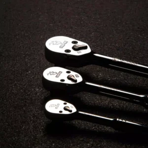Capri Tools 1/4 in., 3/8 in., 1/2 in. Drive 72-Tooth Low Profile Ratchet Set (3-Piece)