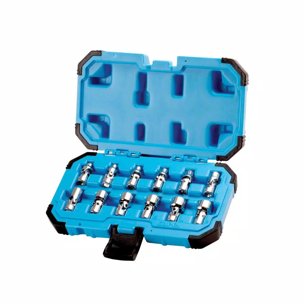 Capri Tools 1/4 in. Drive Metric Universal Socket Set (12-Piece)