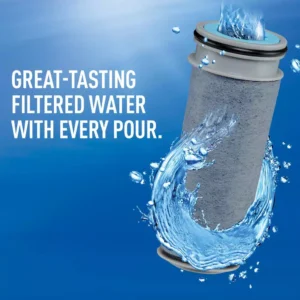 Brita Stream Rapids 10-Cup Filter as You Pour Water Filter Pitcher in Carbon Gray, BPA Free