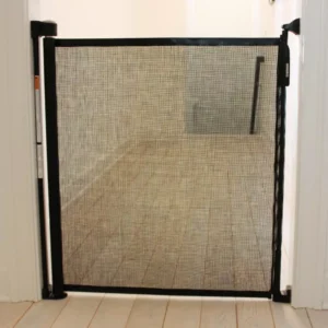 Cardinal Gates 36 in. H Retractable Fabric Safety Gate in Black