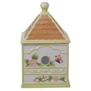 Certified International Spring Meadows Multi-Colored 11.25 in. 3-D Bird House Cookie Jar