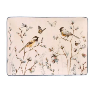 Certified International Country Weekend Multi-Colored 14.25 in. x 10.5 in. Ceramic Rectangular Platter