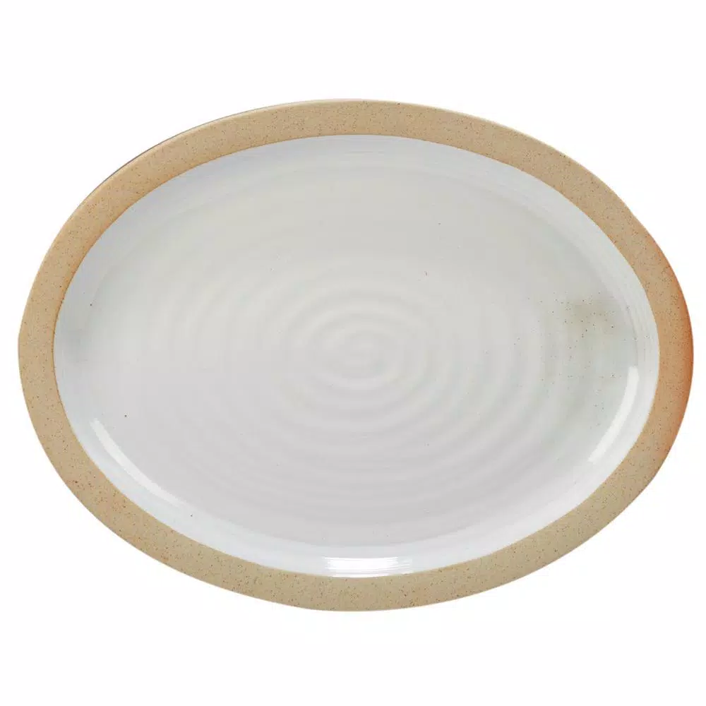 Certified International Artisan Multi-Colored 16 in. x 12 in. Ceramic Oval Platter