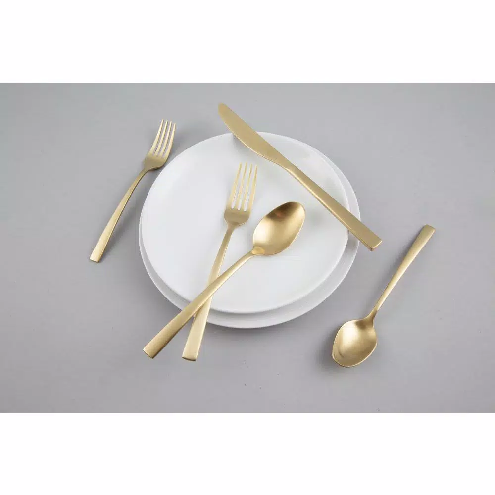 Fiesta Spark Champagne Satin 18/0 20-Piece Flatware Set (Service for 4)